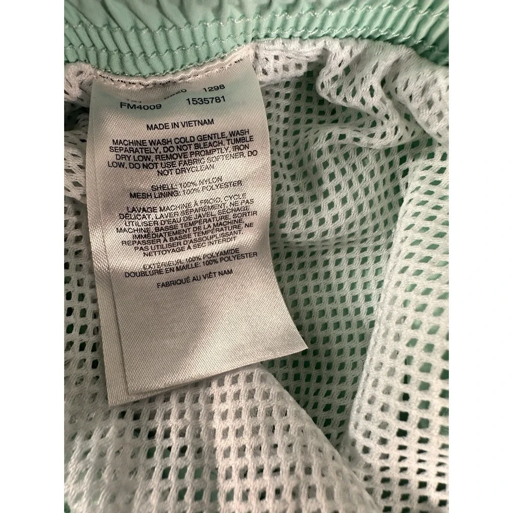 Columbia PFG Omni-Shade Men's Green Swim Shorts L Mesh Lined Drawstring Pocket